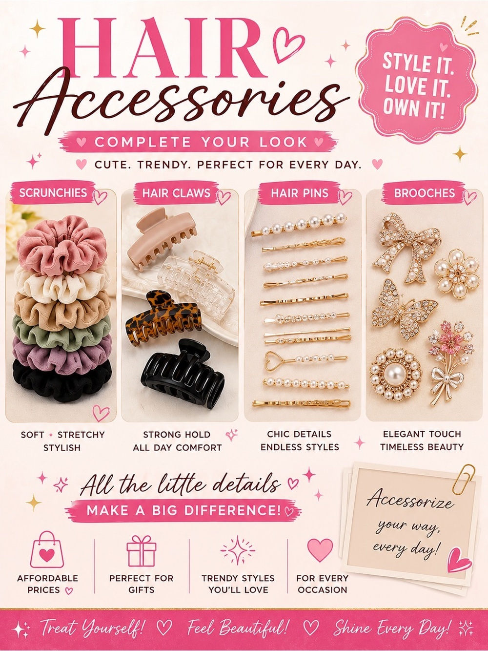 Brand new Hair accessories